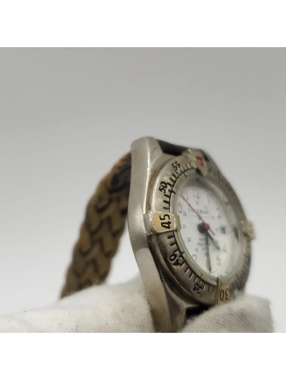 Coleman White Date Dial 28mm Womens Watch New Battery